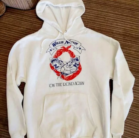 Vintage Holy Grail Willie Nelson New Balance Collab Hoodie  On The Road Again
